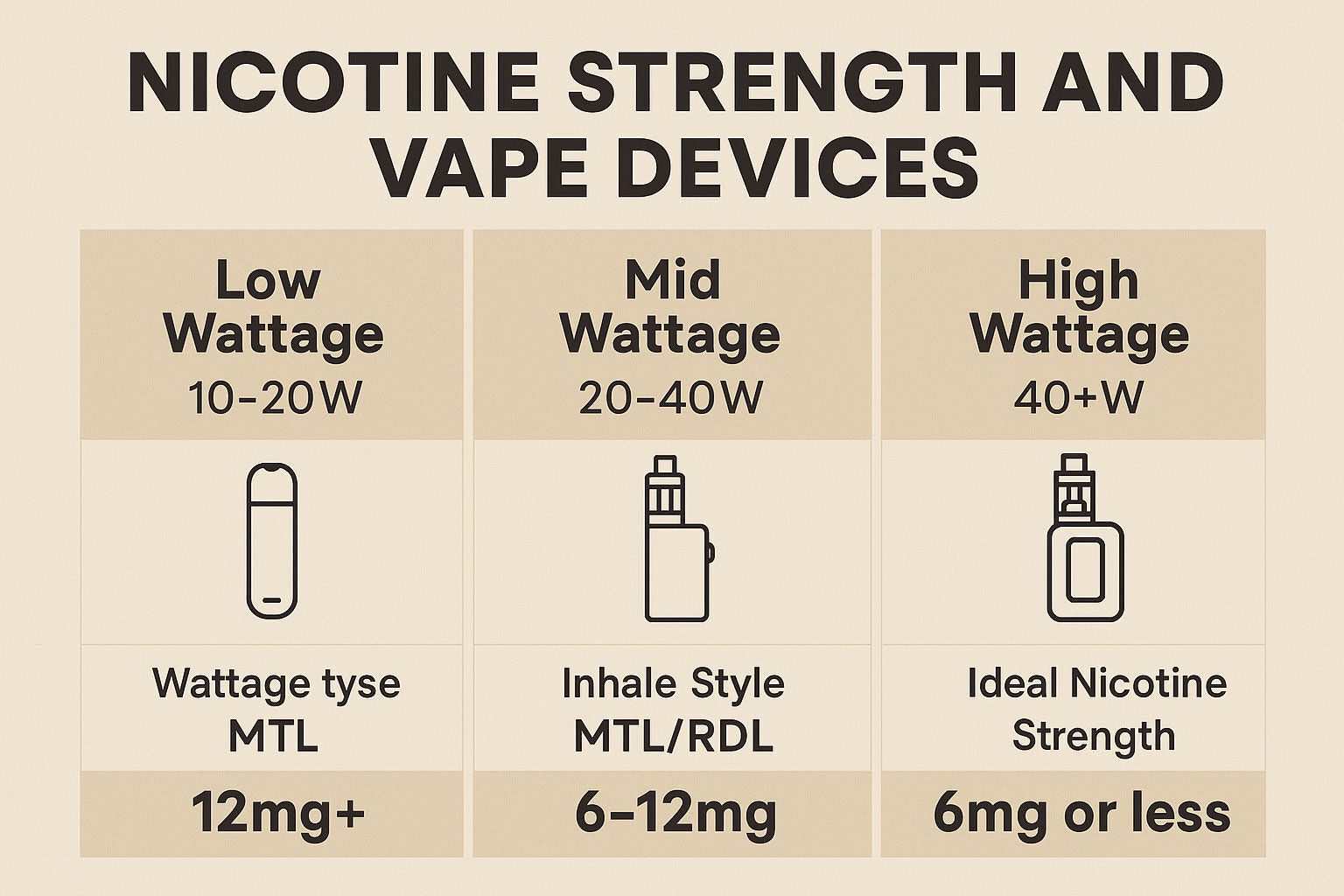 Nicotine Strength and Vape Devices | Ruthless Vapor