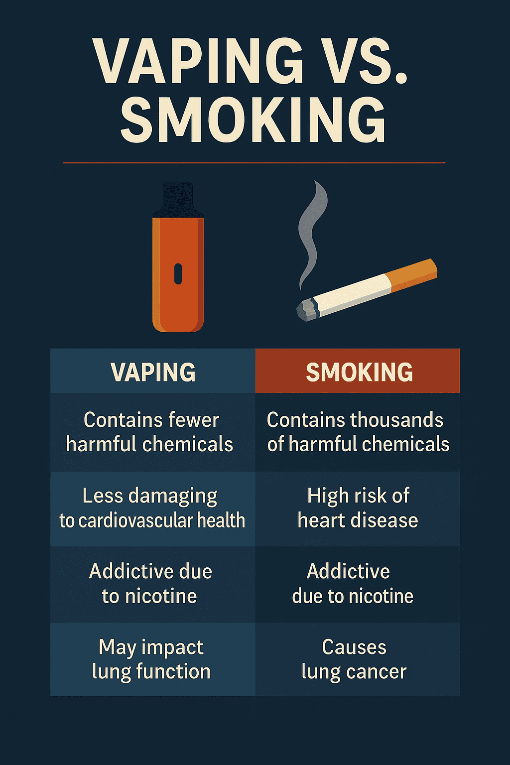 Vaping vs Smoking Infographic | Ruthless Vapor