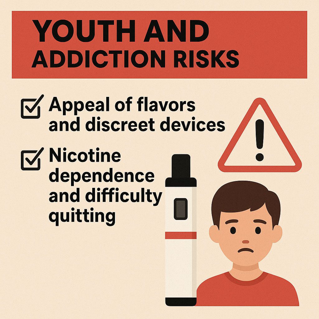 Youth Risks and Addictions Risks Infographic | Ruthless Vapor